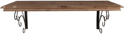 Clayre & Eef Wandplank 105x35x35 cm Bruin Hout