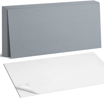 Coloray Plaktegels - Grijs Zelfklevende Wandtegels - 40 cm x 20 cm - Grijs Plaktegels - 10 stuks - Rechthoek PVC Tegels - Plaktegels Badkamer - Vloertegels Zelfklevend - Vinyl Tegels - Portugese Tegels