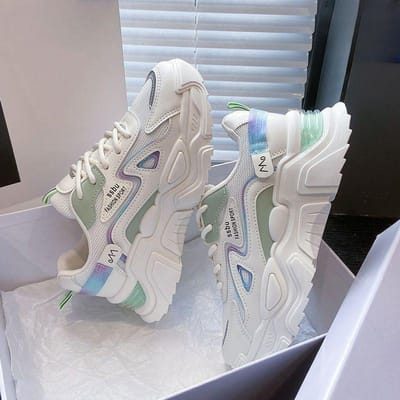 Casual Schoenen Verhoog Dikke Zool Lichtgevende Sportschoenen Street Style Papa's Schoenen Vrouwelijke Beroemdheid Net ns Tide 40