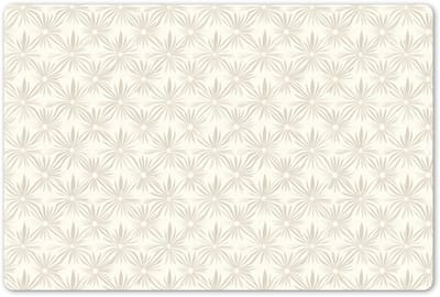 Placemats 45x30 cm - Placemat kunststof - 1 stuk - Patroon - Bloemen - Beige - Borden onderleggers - Decoratie voor op tafel - Keuken tafeldecoratie accessoires - Vinyl onderlegger - Tafelversiering