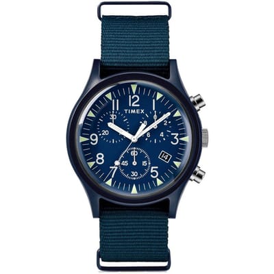 Timex TW2R67600 - Blauwe wijzerplaat - Unisex - QuartzHorloge