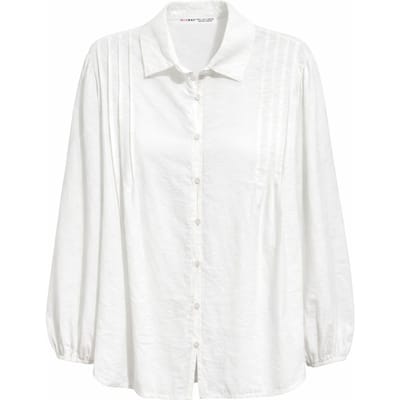 Gelaagde Ribbels Lange Mouwen Knopen Shirt