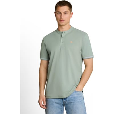 Tom Tailor Stand up collar two tone polo