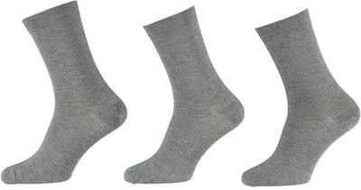 Apollo - 6-Pack - Bamboe Sokken - Platte Teennaad - Antibacterieel - Heren - grijs - 47-50 - 121471000