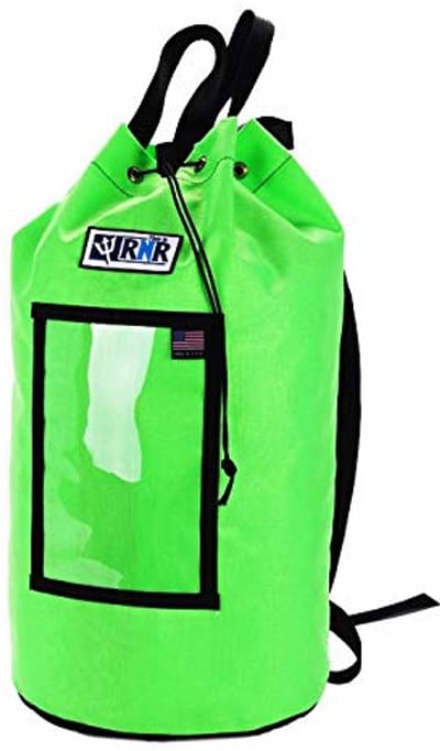 Rope tas met trekkoord sluiting - Ideaal voor rotsklimmen en reddingsuitrusting - Waterdicht nylon - Grote capaciteit 400' van 1/2 inch