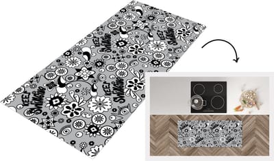 Keukenloper - Loper keuken - Bloemen - Patronen - Quotes - 120x50 cm - Keukenloper vinyl
