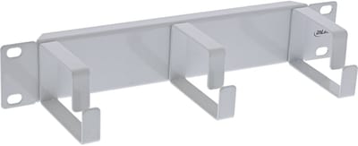 10 inch blindpaneel met 3 kabelogen (G-type) | 1U | grijs