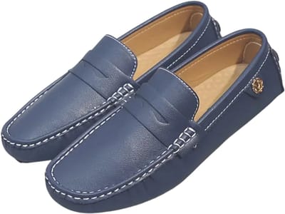 Bovista Loafers Heren - Met Hak - Herenschoenen - Instappers - Blauw - Maat 39.5