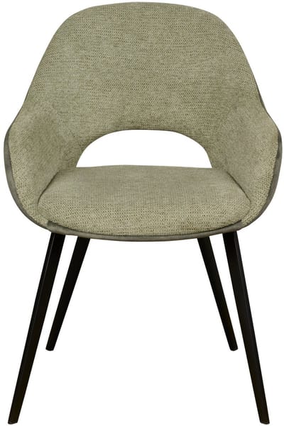 Eetkamerstoel Juuka - Stof - Groen - 58 x 83 x 62 cm (BxHxD)