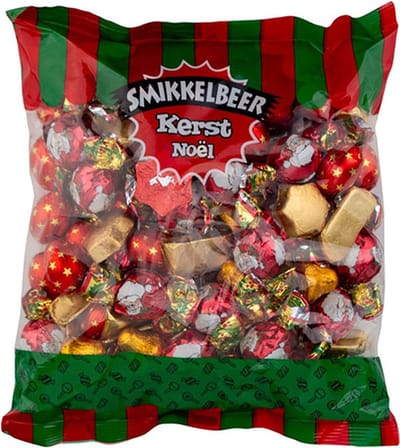 Smikkelbeer Chocolade Cadeau Kerst Chocolaatjes Mix - 1 kg - Zak XXL