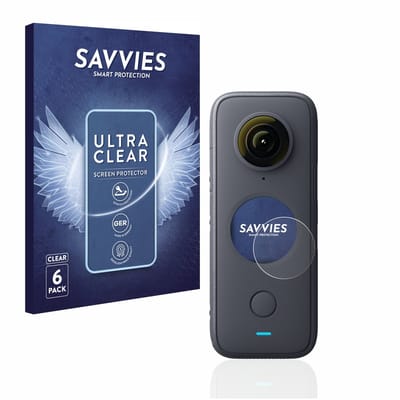Savvies - Screenprotector voor Insta360 One X2 - Folie Beschermfolie transparant 6 Stuks