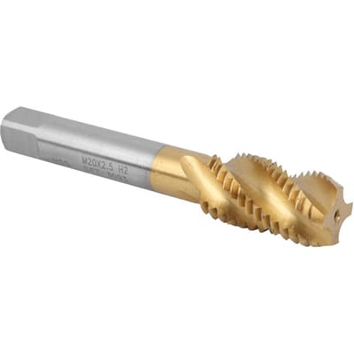 Schroefdraadtap Handgereedschap Hoge Snelheidsstaal Goud Zilver M20 x 2,5 mm voor Spiraal Kobalt Machine gray