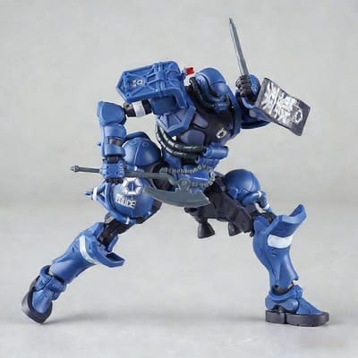 Hg 1144 Assemblage Gquuuuuux Militaire Politie Zaku Modelbouw Kit Actiefiguur Puzzel Speelgoed Verzamelaar Bureau Ornament Pop Cadeau