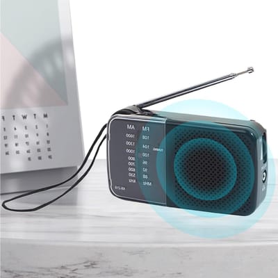 Draagbare FM Radio - AM/FM Ontvanger - Muziek Luisteren - Ruisvrije Ervaring - 11.5 x 2.8 x 6.2 cm