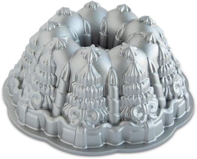 Tulbandvorm - Bakvorm - Taart Bakken - Gegoten Aluminium - 10 Cups - Zilver