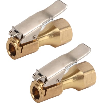2 STUKS Luchtnippel Messing Binnendraad Bandenpomp Mondstuk Connector Universeel voor Inflators beige