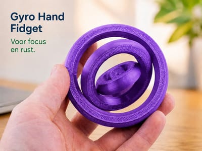 Gyro Hand Fidget – Fidget Speelgoed voor Volwassenen – Anti Stress Accessoire – Sensorische Fidget voor ADHD en Focus - 9 cm