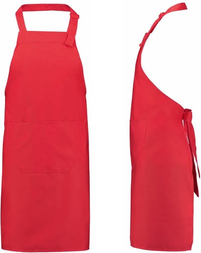 Benza Kookschort Keukenschort - Rood - 75 x 85 cm