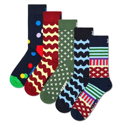 Happy Socks - 5-Pack Graphic Socks - Dames - Sokken