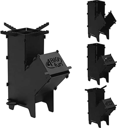 Rocket Stove voor Buiten Koken - Compacte Oven voor Camping en Tuin