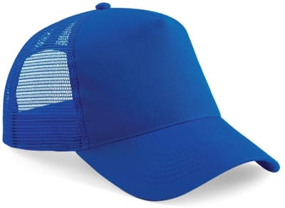 Beechfield Truckers cap kobalt voor volwassenen