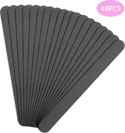 OUYLAF antislip - zelfklevende tape - Antislip rubber trap strip - zelfklevende antislip stickers - 2 cm x 20 cm - 48Stuks - antisliptape - Antisliptape voor de badkamer - antislipstrip - antisliptape buiten