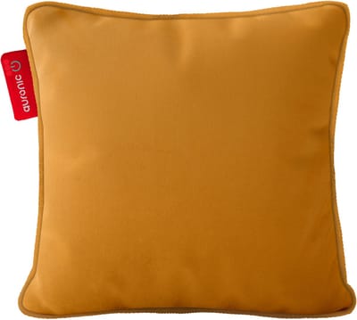 Auronic Warmtekussen - Velvet - 45x45 - Draadloos - Oplaadbaar - Elektrisch kussen - Infrarood - Goudgeel