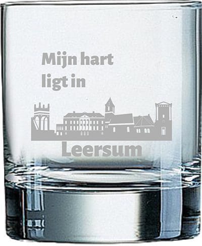Gegraveerde Whiskeyglas 20cl Leersum