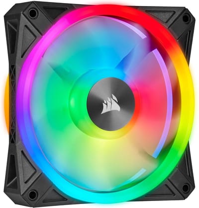 Corsair iCUE QL140 RGB - Black - 2-pack - Case ventilator - 140mm - Zwart met RGB-licht - 26 dBA