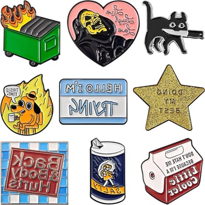 Sociale Batterij Pins - Stemming Badges - Persoonlijke Expressie - Zeven Sferen Instelbaar - Niet Gespecificeerd - Gekleurd