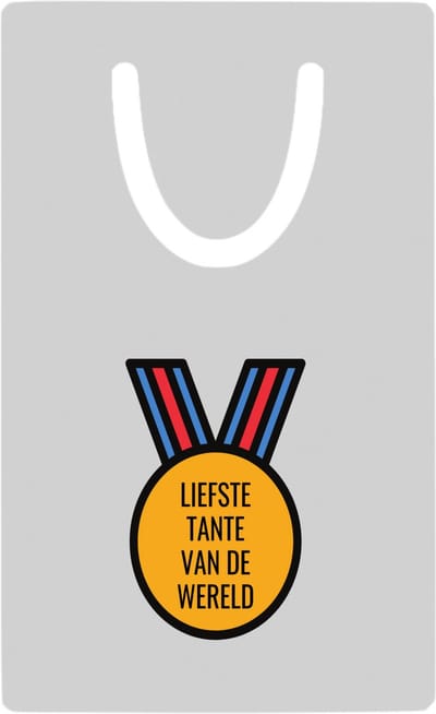 Hacebo® - liefste tante van de wereld metalen boekenlegger- Tante - de liefste tante - verjaardagscadeau - verjaardag - cadeau - cadeautje voor tante - tante artikelen - kado - geschenk - gift Bladwijzer boekenleggers - 7.6 cm x 5cm