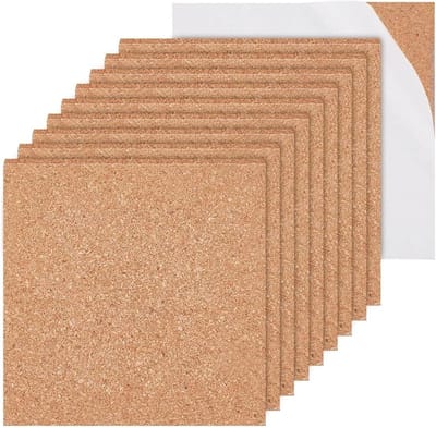 Kurkplaten - Wanddecoratie - Notities Tonen - Zelfklevend - 20 stuks - Natuurlijk