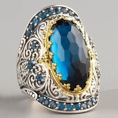Dames S 925 Vintage Thais Zilver Aaa Zirconium Ring Feestcadeau Sieraden Ring Groothandel 10