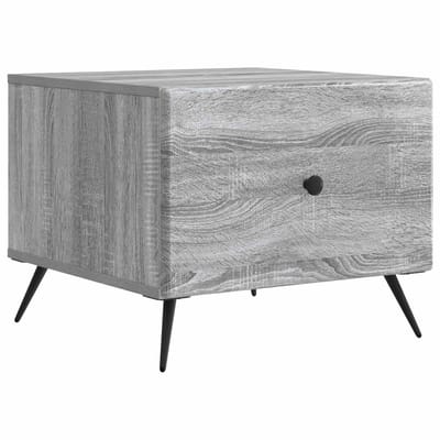 vidaXL - Salontafel - Grijs - sonoma - 49 - x - 50 - x - 40 - cm - Bewerkt - hout