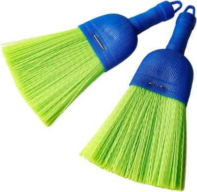 Handveger Set - Kleine Bezems - Snelle Schoonmaak - Tweedelige Compacte Borstel - 25 x 12 cm