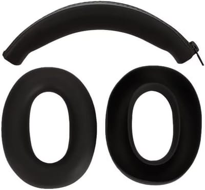 Hoofdtelefoon Beschermhoes - Siliconen Cover - Dagelijkse Bescherming - Uitgebreide Oor- en Hoofdband - Zwart