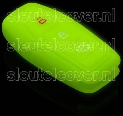 Autosleutel Hoesje geschikt voor Ford - SleutelCover - Silicone Autosleutel Cover - Sleutelhoesje Glow in the dark / Lichtgevend