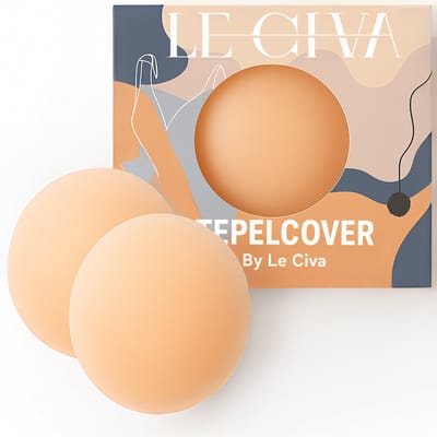 Le Civa® Nipple Covers – Herbruikbaar - Zelfklevende Tepelplakkers – stickers – Bedekkers – Pads – 2 Stuks – Siliconen