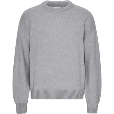 Trui met oversized ronde hals Colorful Standard Heather Grey