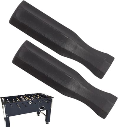 Tafelvoetbal Handvatten - Spel Accessoires - Verbeter Spel - Ergonomisch Achthoekig - 2 Stuks - Zwart