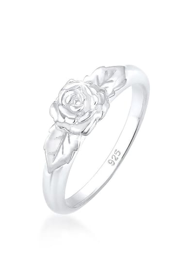 Elli - Ring - Dames Band Rozen Symbool Gebloemd Vintage Look in 925 Sterling Zilver - Dames
