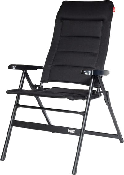 Happy Rhino - Campingstoel Rila XL - Verstelbaar in 7 Standen - Zwart - Kampeerstoel - 3D mesh - Vouwstoelen