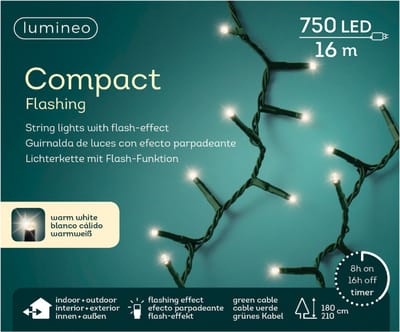 Kerstlichtsnoer - LED - knipperverlichting - 750 lampjes - knipper verlichting
