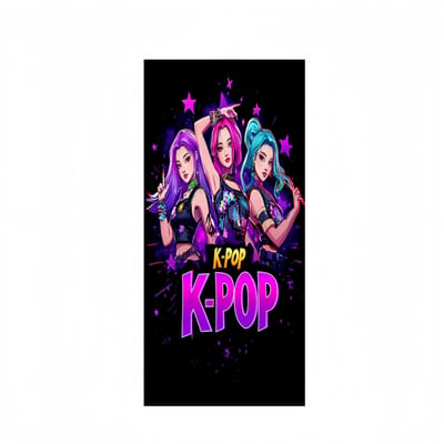 Kpop Meisjesgroep Stijl Multi-Gebruik Strandlaken Zacht Huidvriendelijk voor Strand Yoga Bad Reizen Perfect Cadeau voor Vrienden Familie W75*H150(CM)