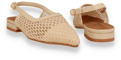 Mode-mania Dames Slingback | Beige | Maat: 39