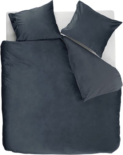 Ambiante Velvety dekbedovertrek - Tweepersoons - 200 x 200/220 cm - Blauw