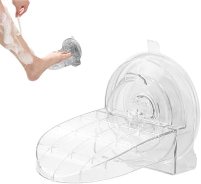 Voetsteun Badkamer Douche - Opklapbare Voetpedaal Scheersteun - Voetenbank met zuignap Geschikt - Voor douche, badkamer, toilet, thuis, hotel - Zwangere Vrouwen En Mensen Met Mobiliteitsbeperkingen - Transparant