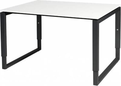 Verstelbaar Bureau - Plus 120x90 grijs - zwart frame