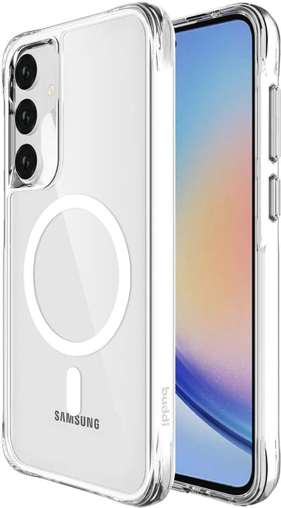 Buddi Core - Hoesje Geschikt voor Samsung Galaxy A35 - Compatibel met MagSafe - Back Cover met Magneet - Doorzichtige Telefoonhoes - Beschermhoes - Transparant