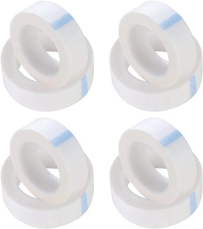 8 Rollen Medische Noodtape - Vlies Plakband - 1,25 cm x 9,1 m - Ademend Hypoallergeen Medisch Plakband - Gelijmd Medische Tape Zonder Latex - Wit